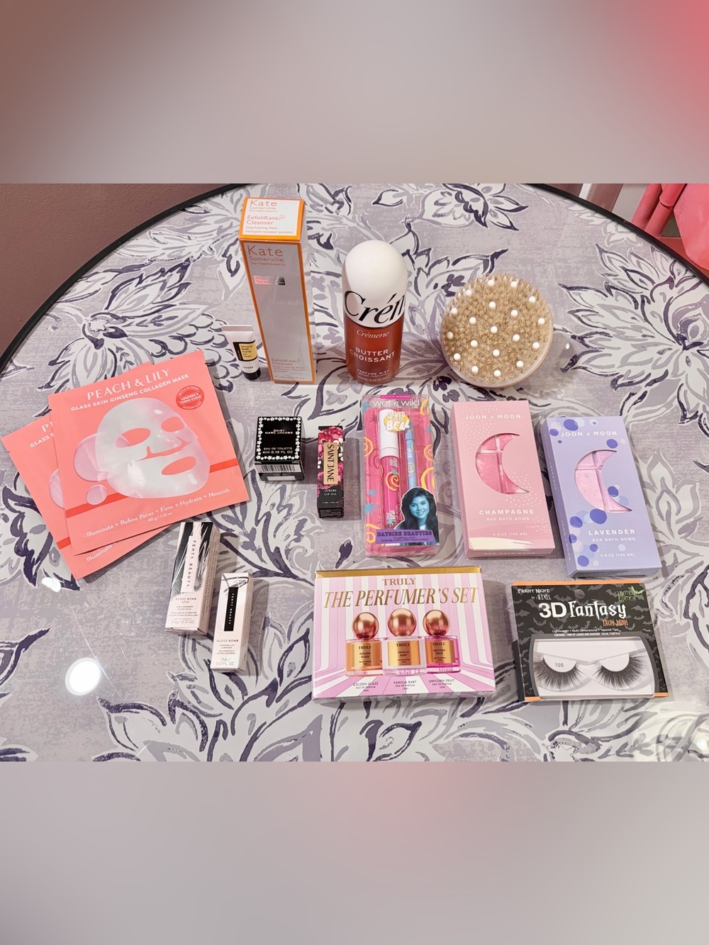 Sephora Kate Somerville, Fenty Beauty, Saint Jane, Faux Fur Makeup Bag